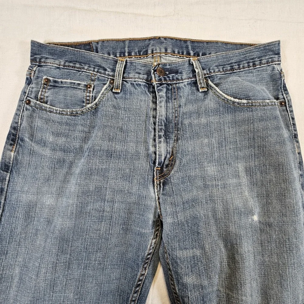 Levis 559 Jeans Mens 33 34 Straight Leg Blue Denim Relaxed Fit Medium Wash‎